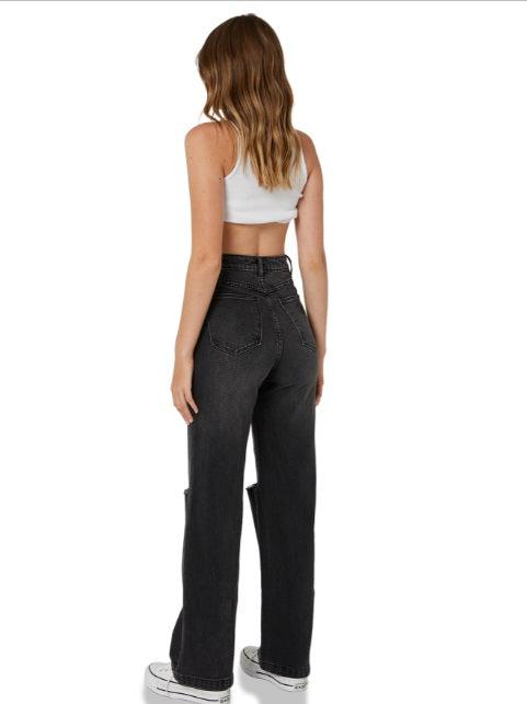 A 94 High & Wide Cindy Rip-Jeans-Abrand Jeans-Aandahls