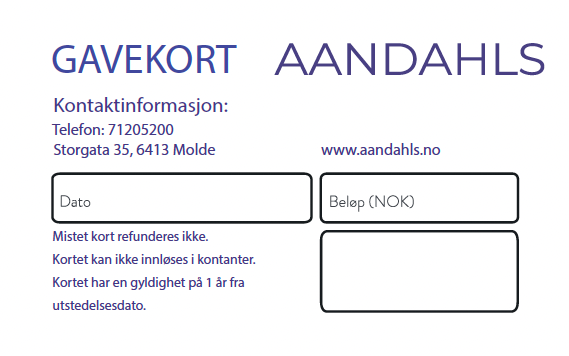 Aandahls Gavekort-Aandahls-Aandahls