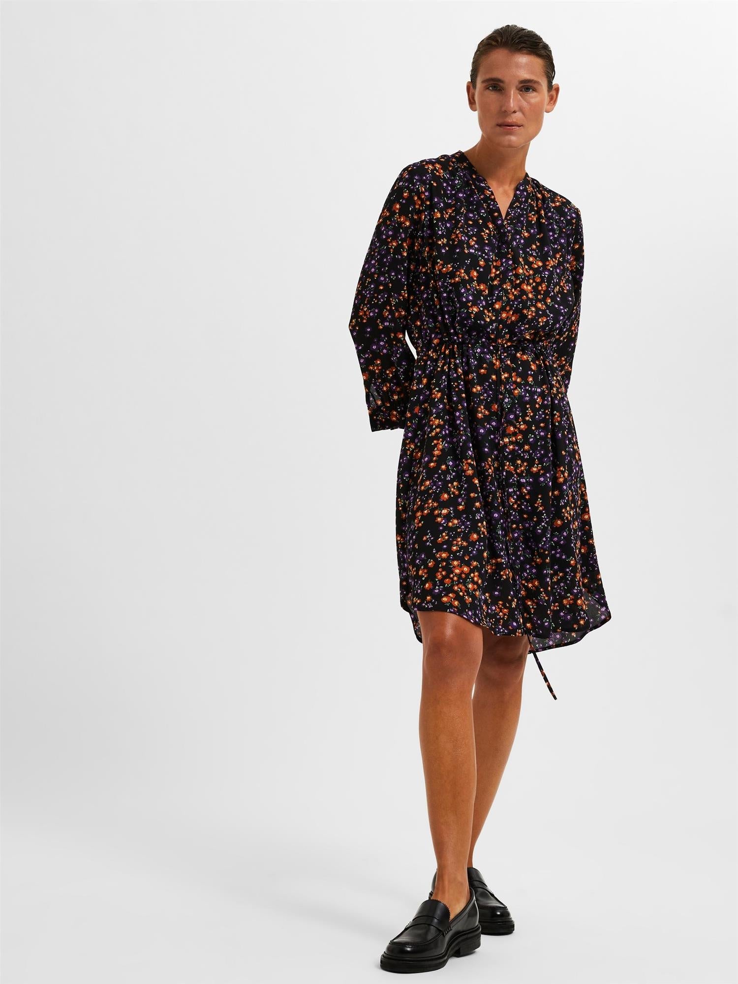 Damina 7/8 dress-Kjole-Selected Femme-Aandahls
