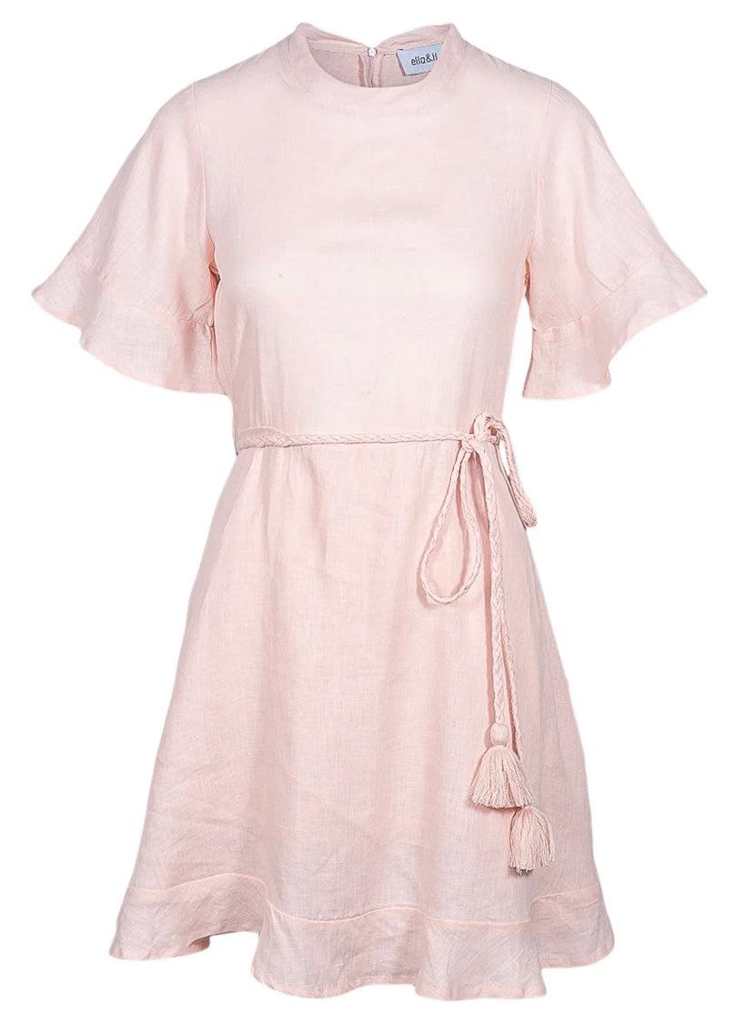 Francesca linen dress-Kjole-Ella&il-Aandahls