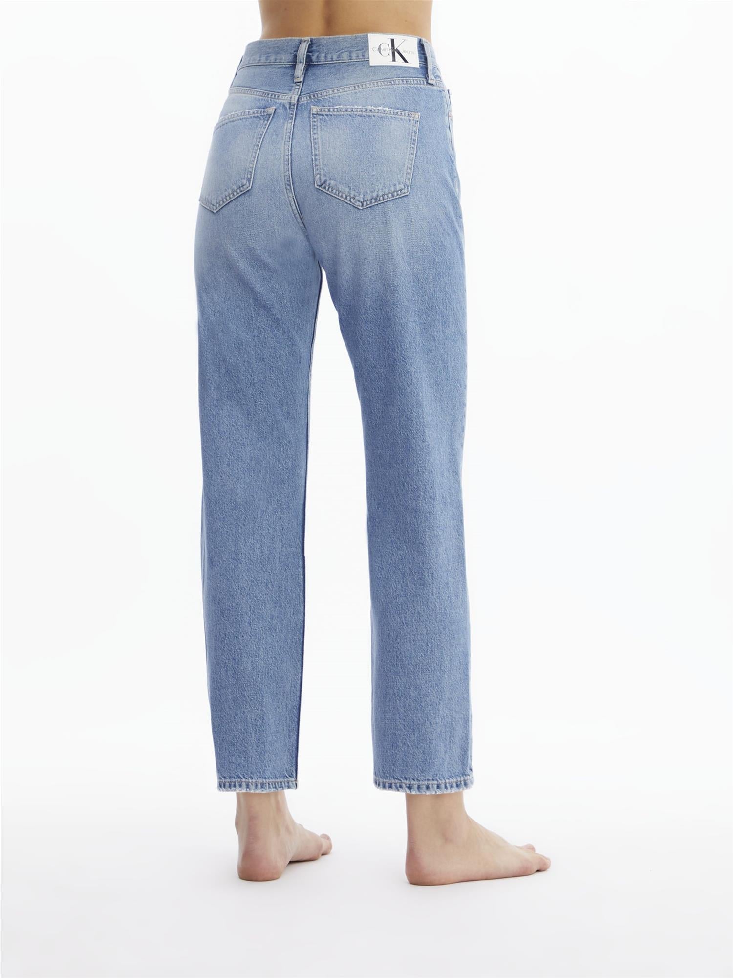 HIGH RISE STRAIGHT ANKLE-Jeans-Calvin Klein Jeans-Aandahls