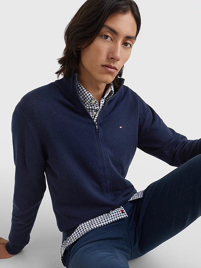 Pima ctn cashmere zip-Genser-Tommy Hilfiger-Aandahls