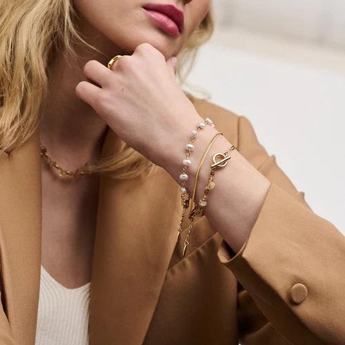SP Chip & Chain Asymmetric T-Bar Bracelet CIT-Smykker-Orelia-Aandahls