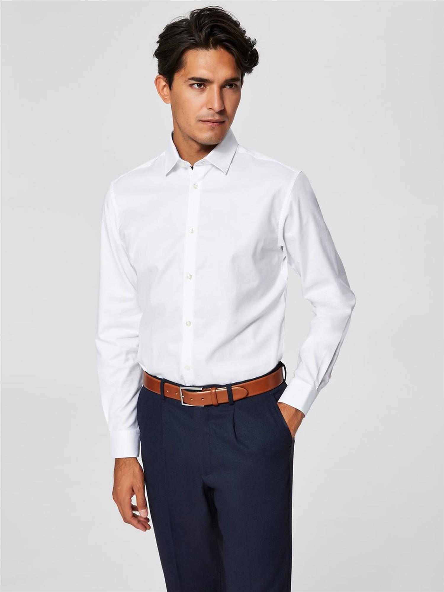 Slim Pelle-Skjorte-Selected Homme-Aandahls