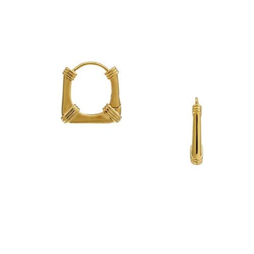 Tapered Square Detail Hoops-Smykker-Orelia-Aandahls