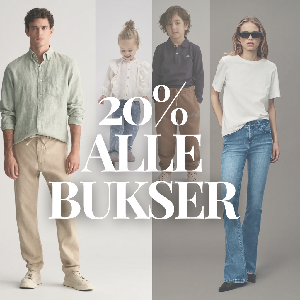 20% på ALLE bukser HERRE-Aandahls