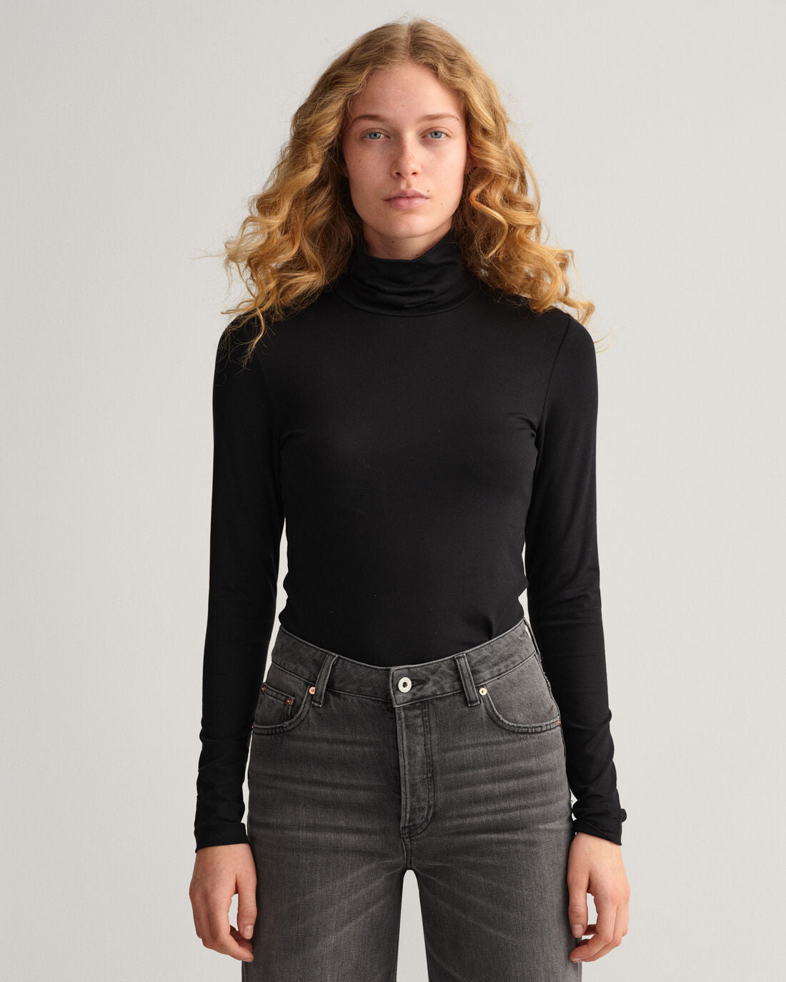 Jersey ls turtleneck