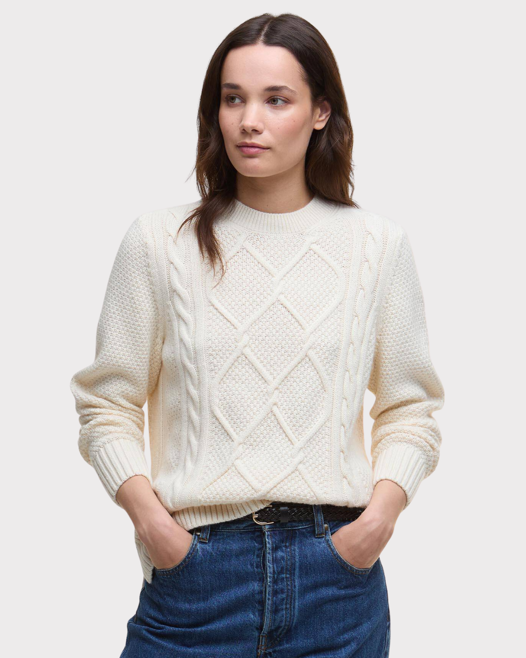 burne crew knitted jump