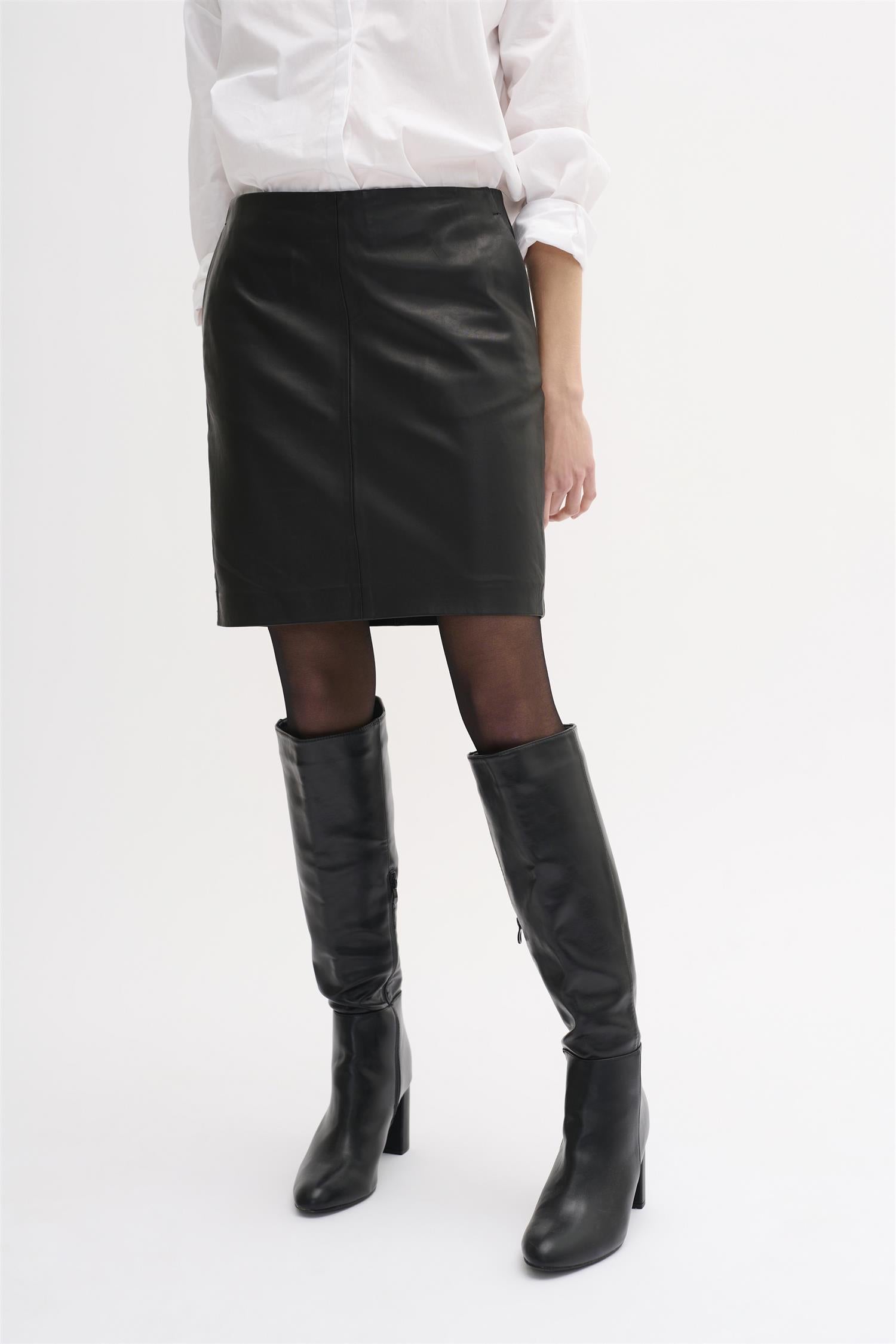 19 The Leather Skirt-Skjørt-My Essential Wardrobe-Aandahls