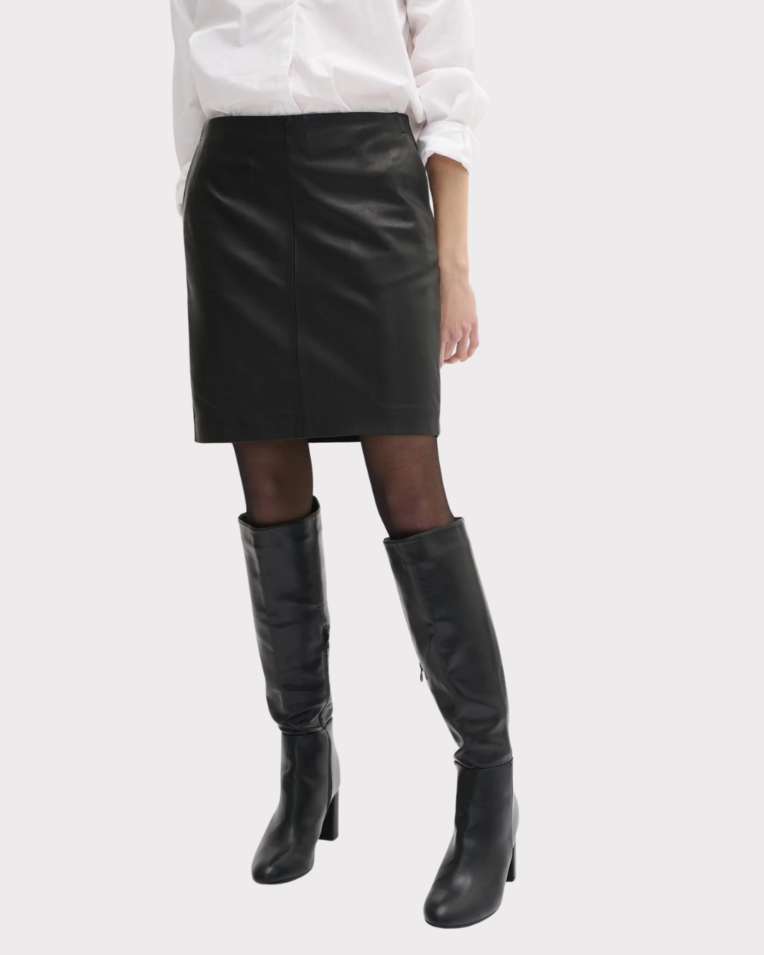 19 The Leather Skirt-Skjørt-My Essential Wardrobe-Aandahls