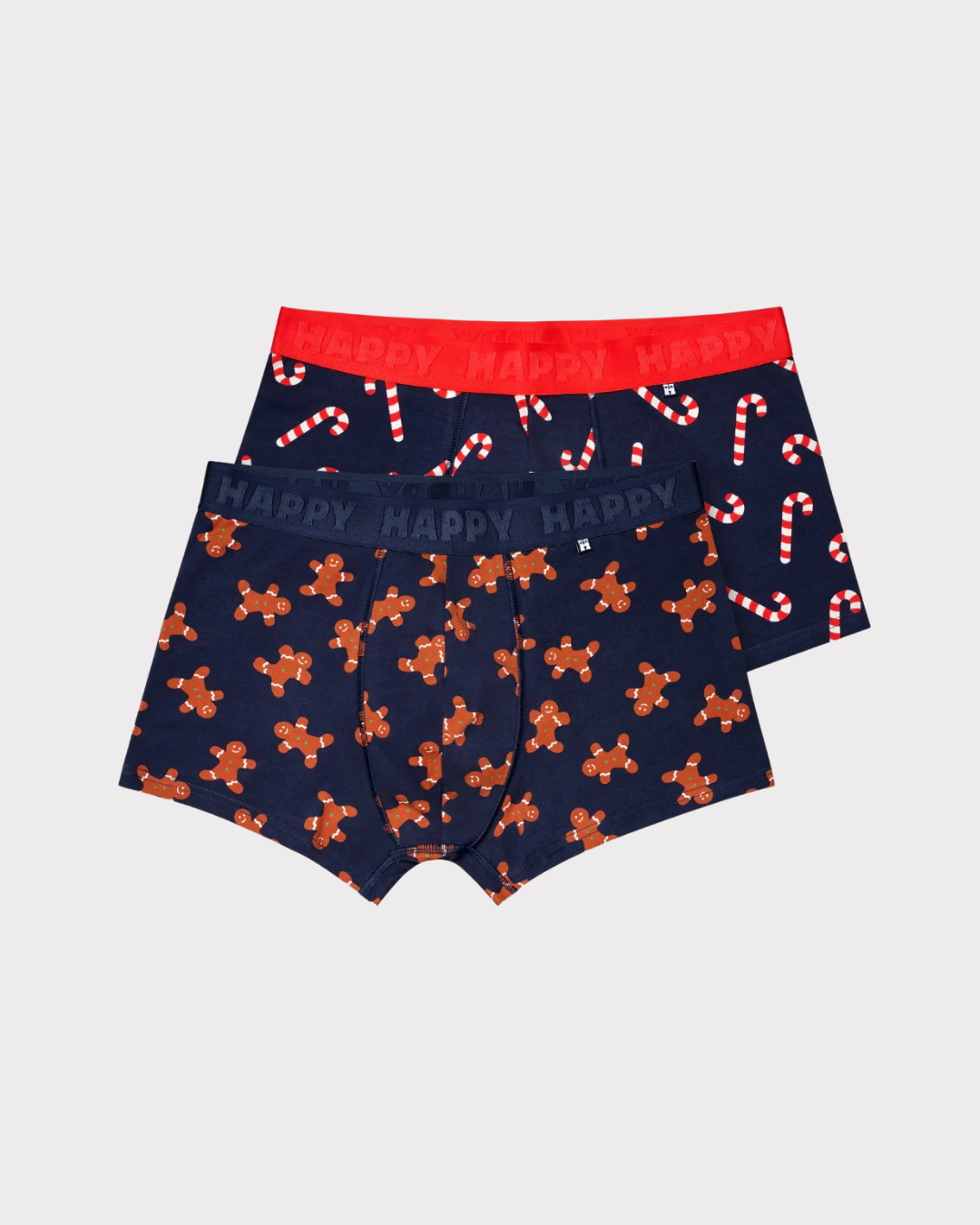 2-Pack Gingerbread Short Boxers Gift Set-Undertøy-Happy Socks-Aandahls