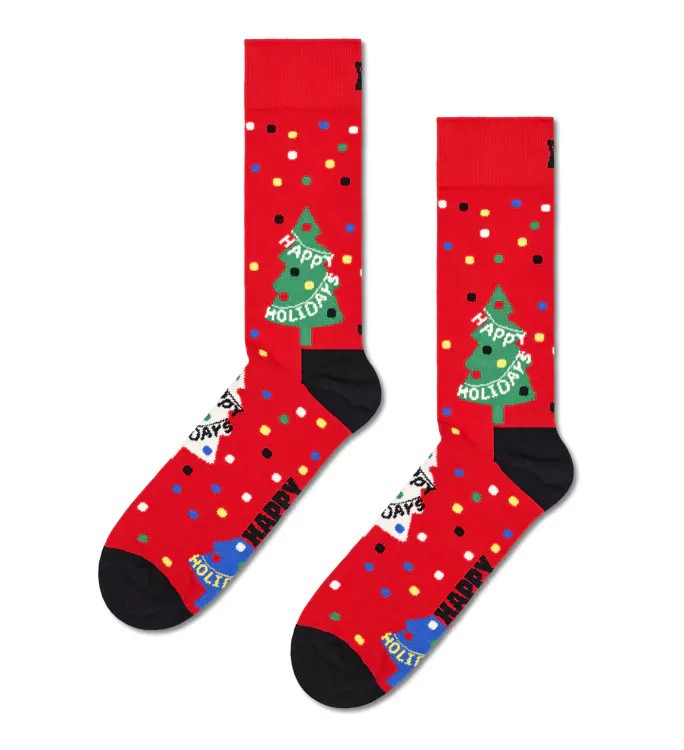 2-Pack Happy Holidays Socks Gift Set-Strømper-Happy Socks-Aandahls