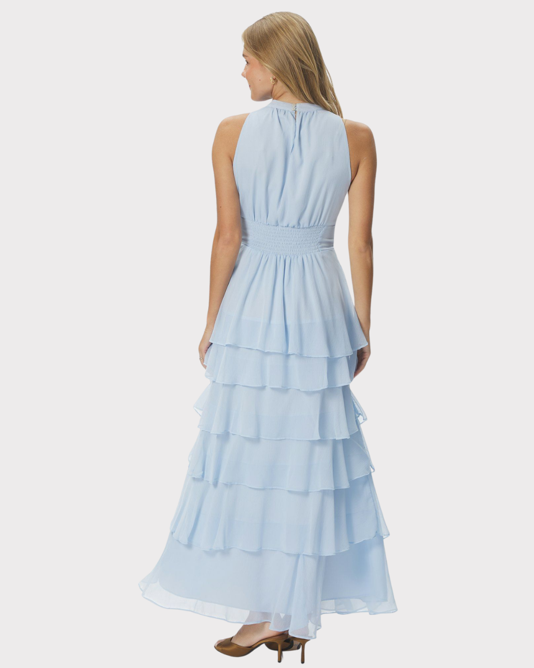 Marli Solid Chiffon Dress