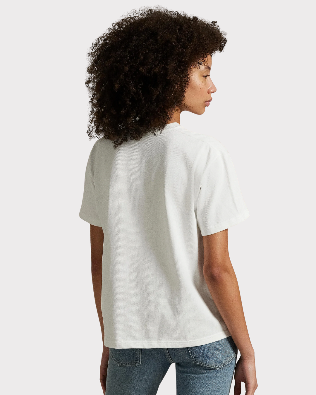 Relaxed fit cotton jersey tee
