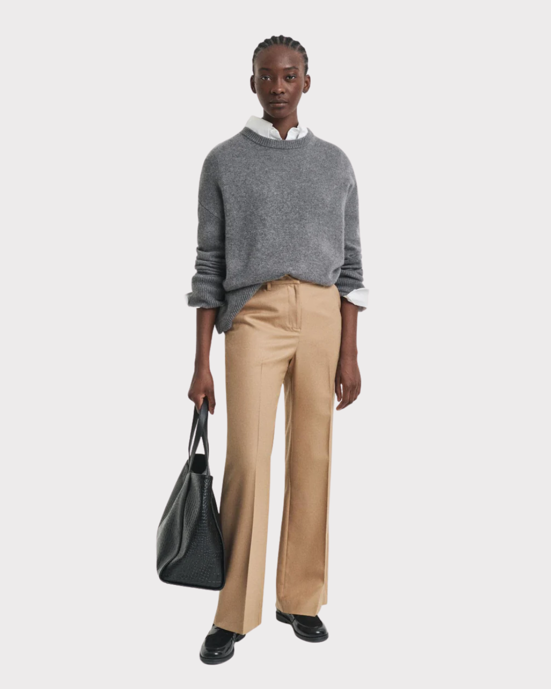 Tailored Wool Blend Pants