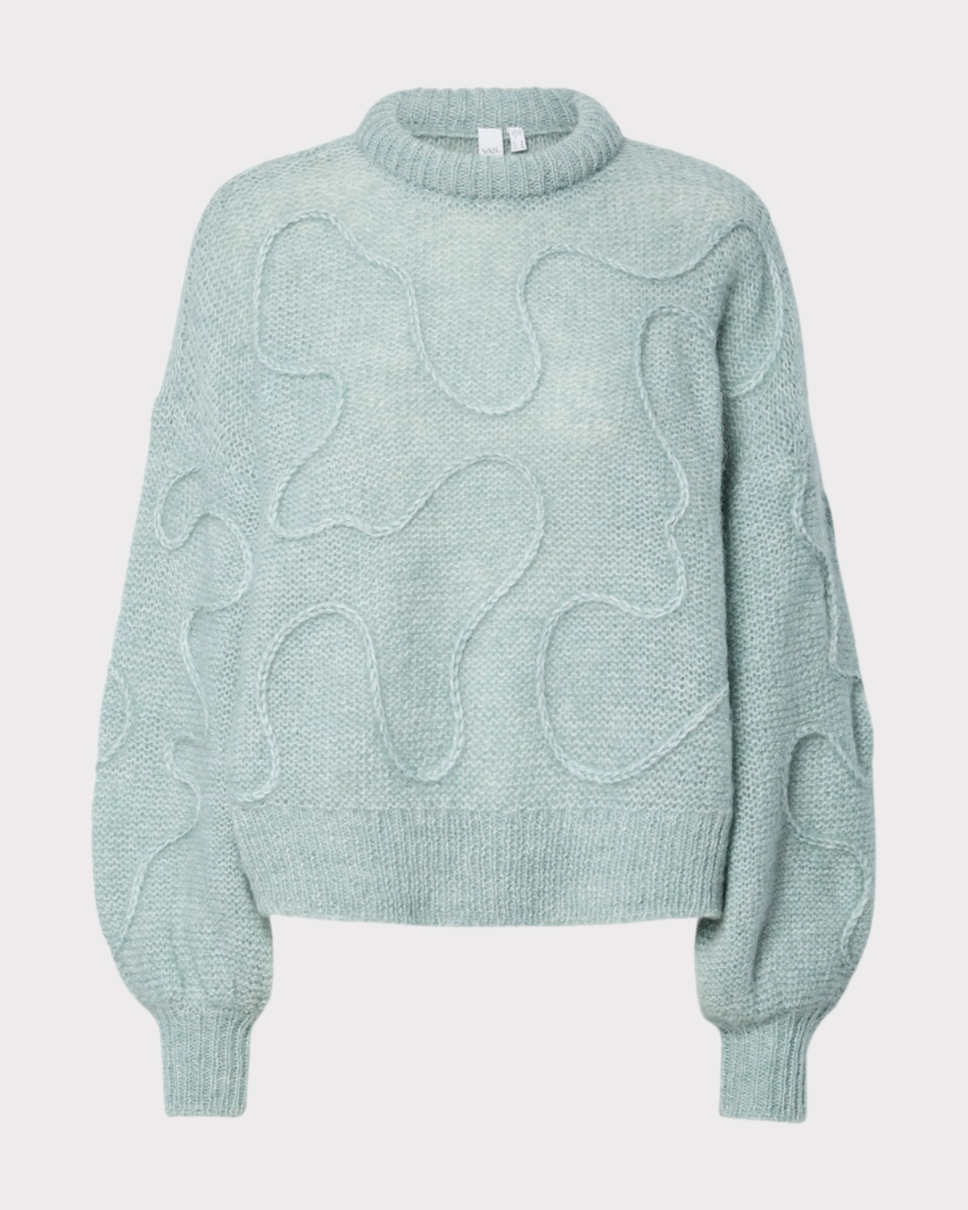 Yasbrida Ls Wool Blend Knit Pullover