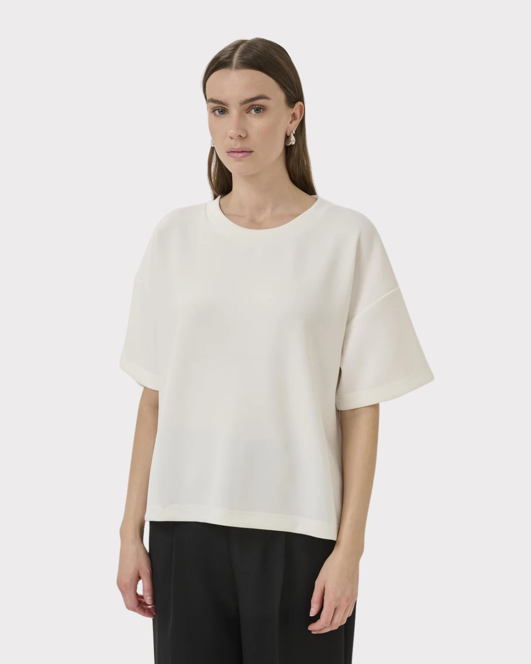 Hellemw Emb Boxy Tee