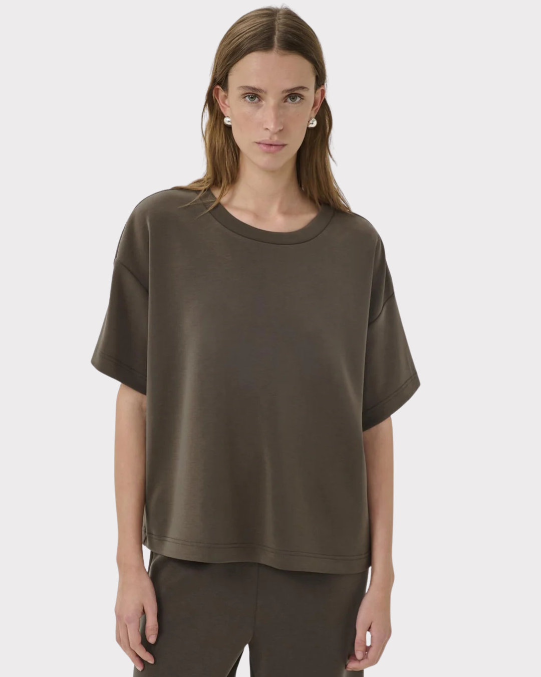 Hellemw Emb Boxy Tee