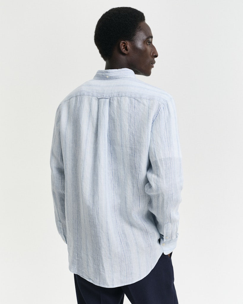 Reg Linen stripe shirt