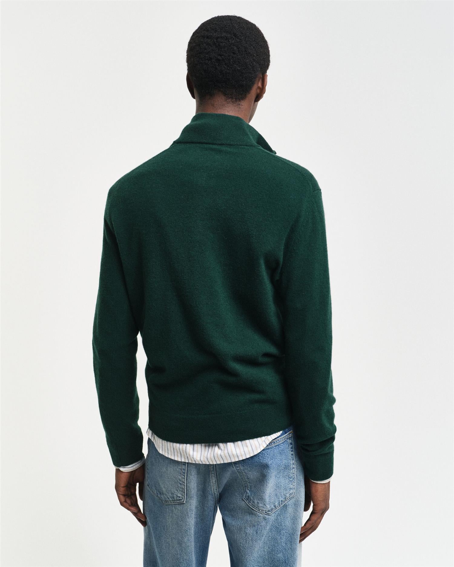 Extrafine lambswool hhalf-zip