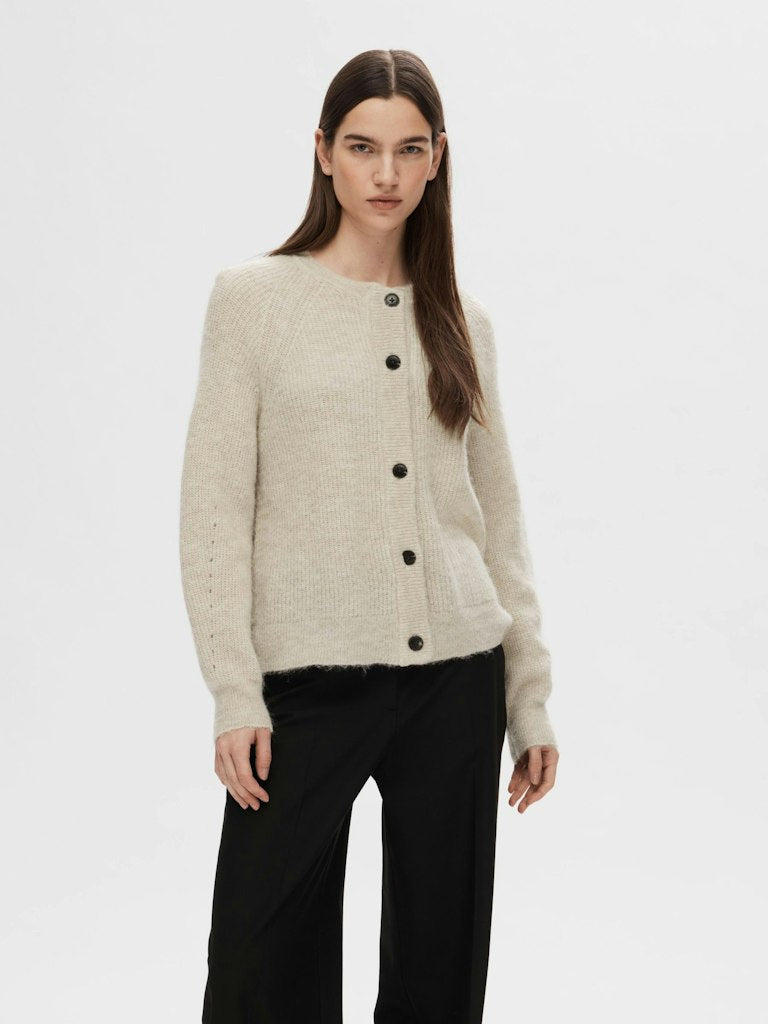 SLFLULU LS KNIT SHORT CARDIGAN NOOS