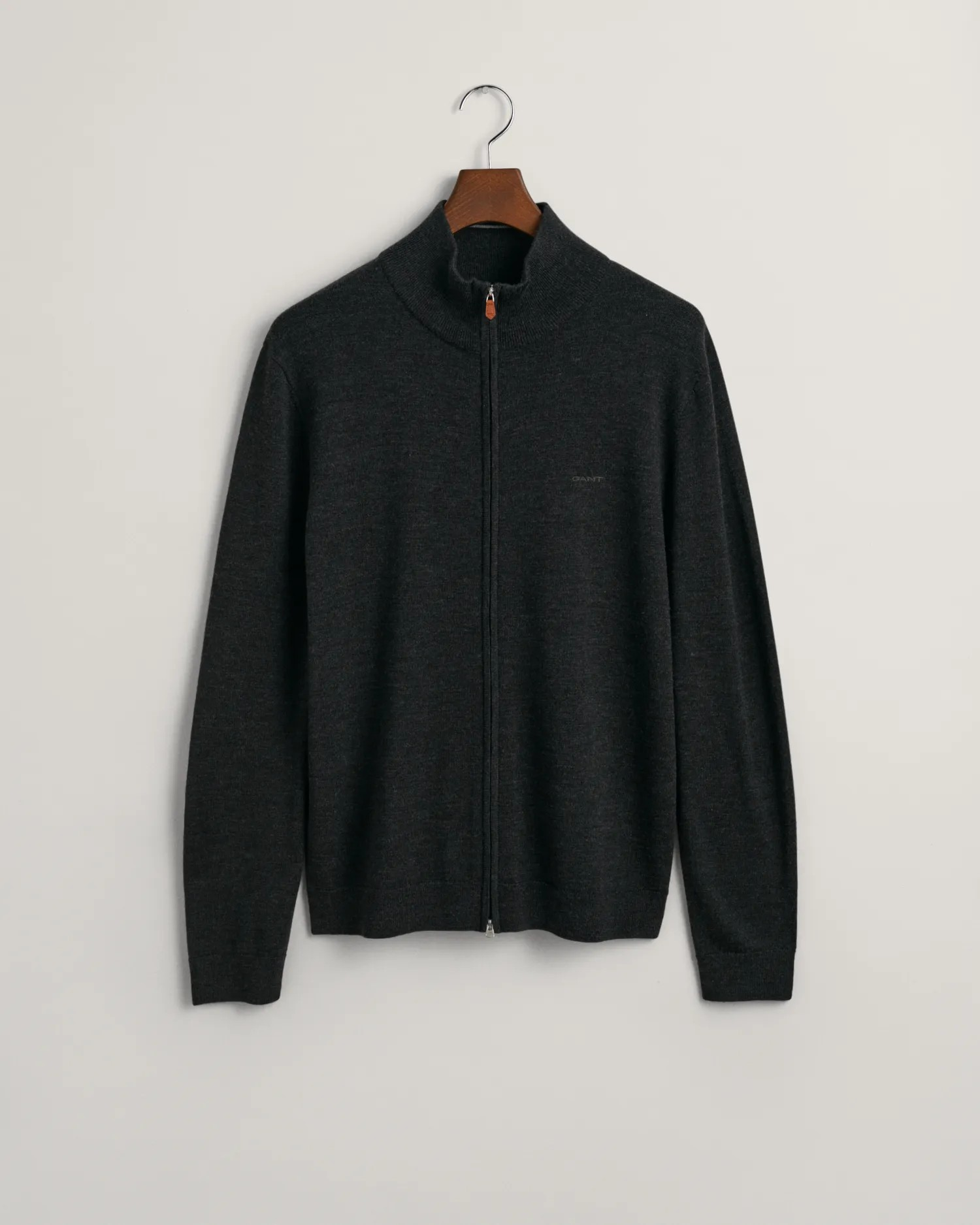 Extrafine merino wool zip
