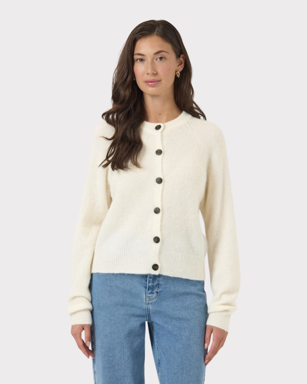 Yasjohi Ls Wool Blend Cardigan S. Noos