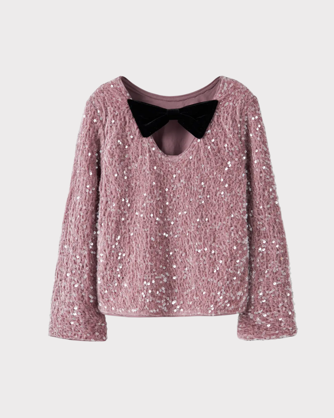 Nkfrusitta Ls Bow Blouse