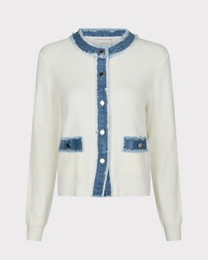 Zelma Knit Denim Cardigan
