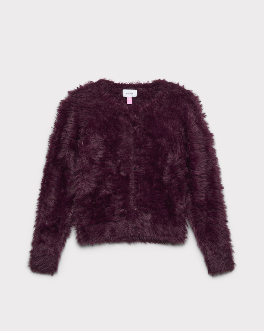 Fluffy ls o-neck cardigan girl