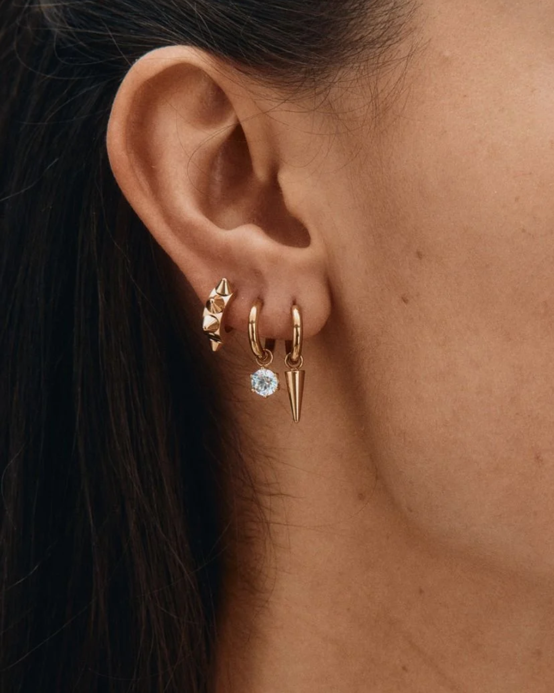 Hoops One Heart Gold