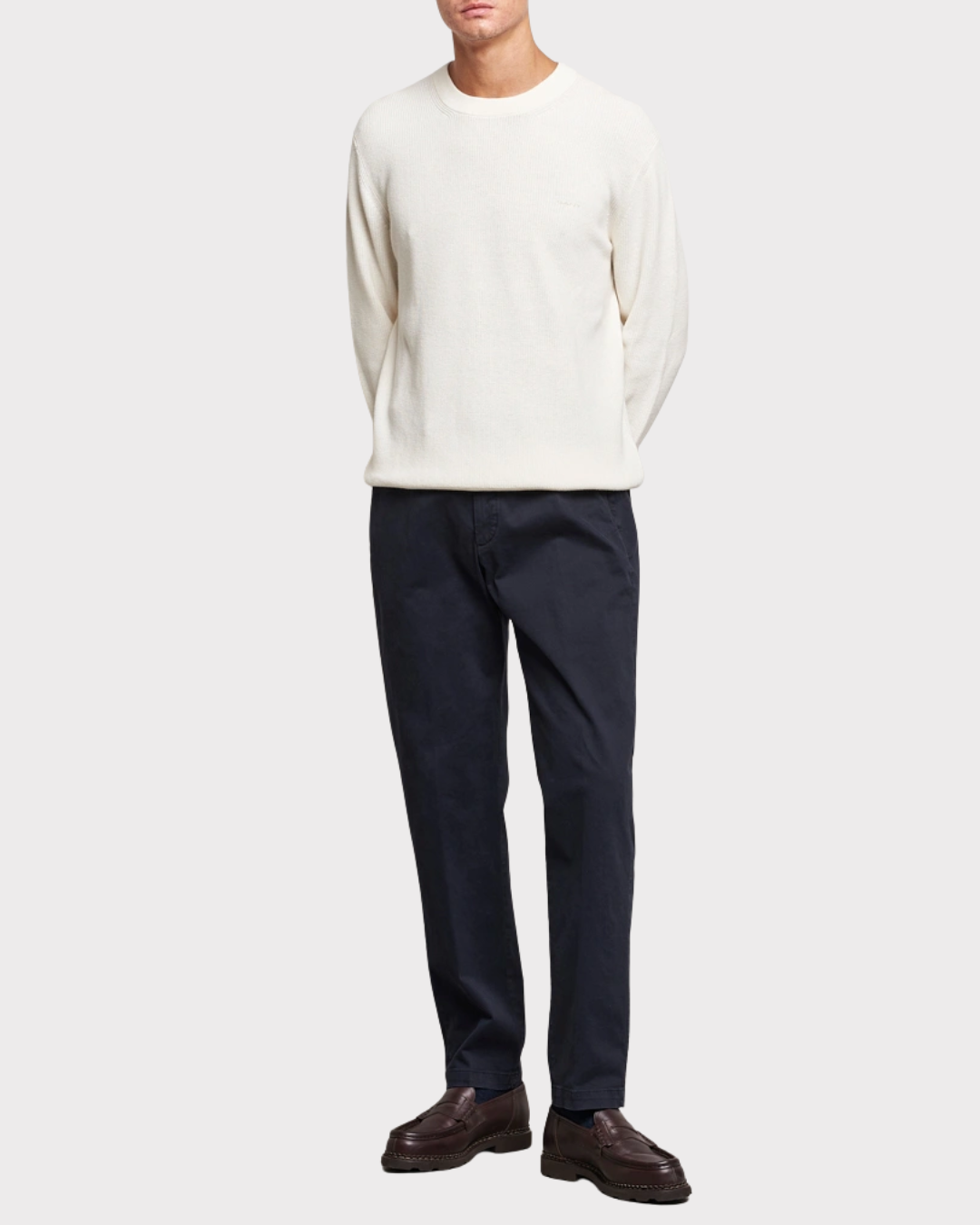 Cotton Wool rib c-neck