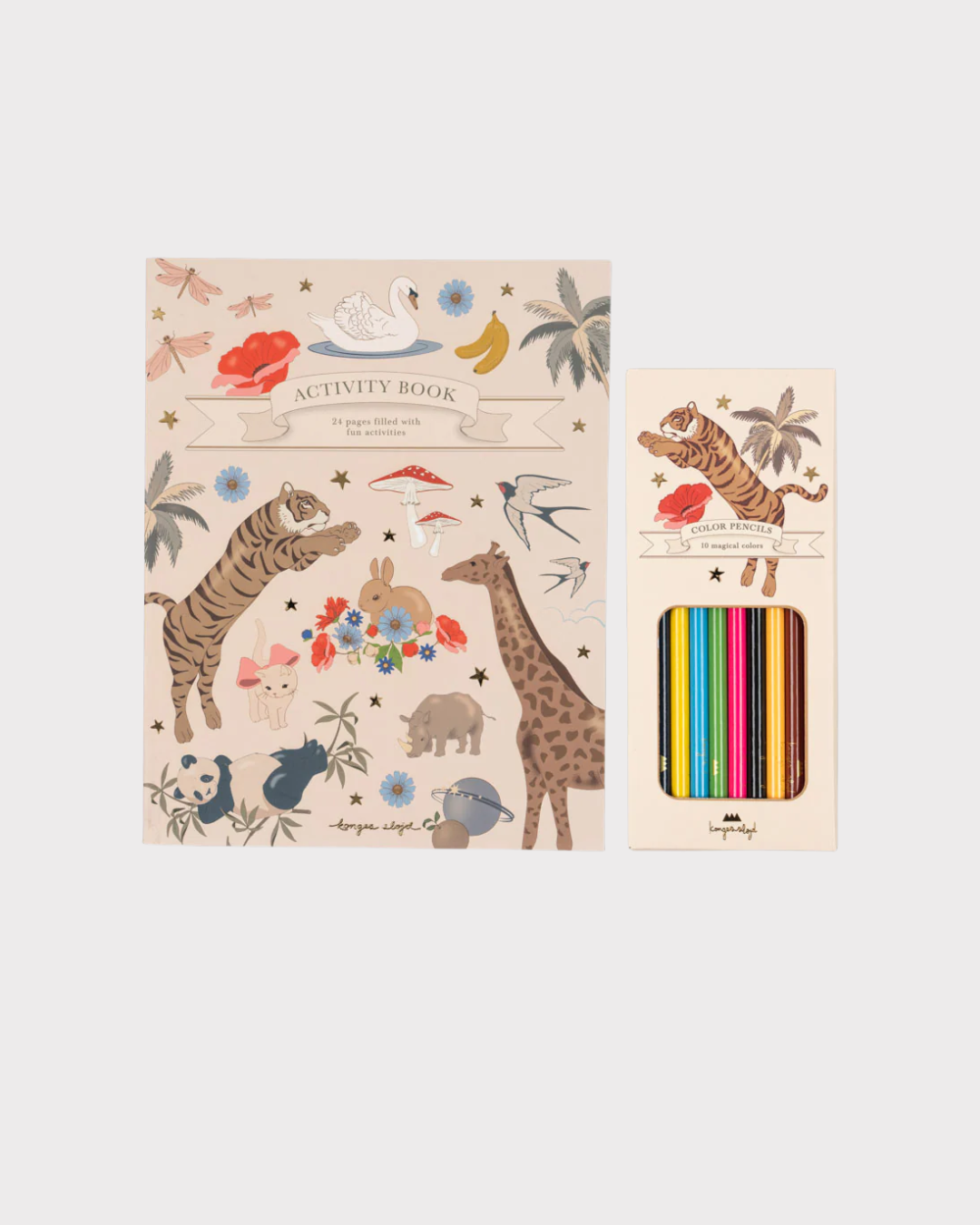 Activity Book With Colouring Pencils-Tilbehør-Konges Sløjd-Aandahls