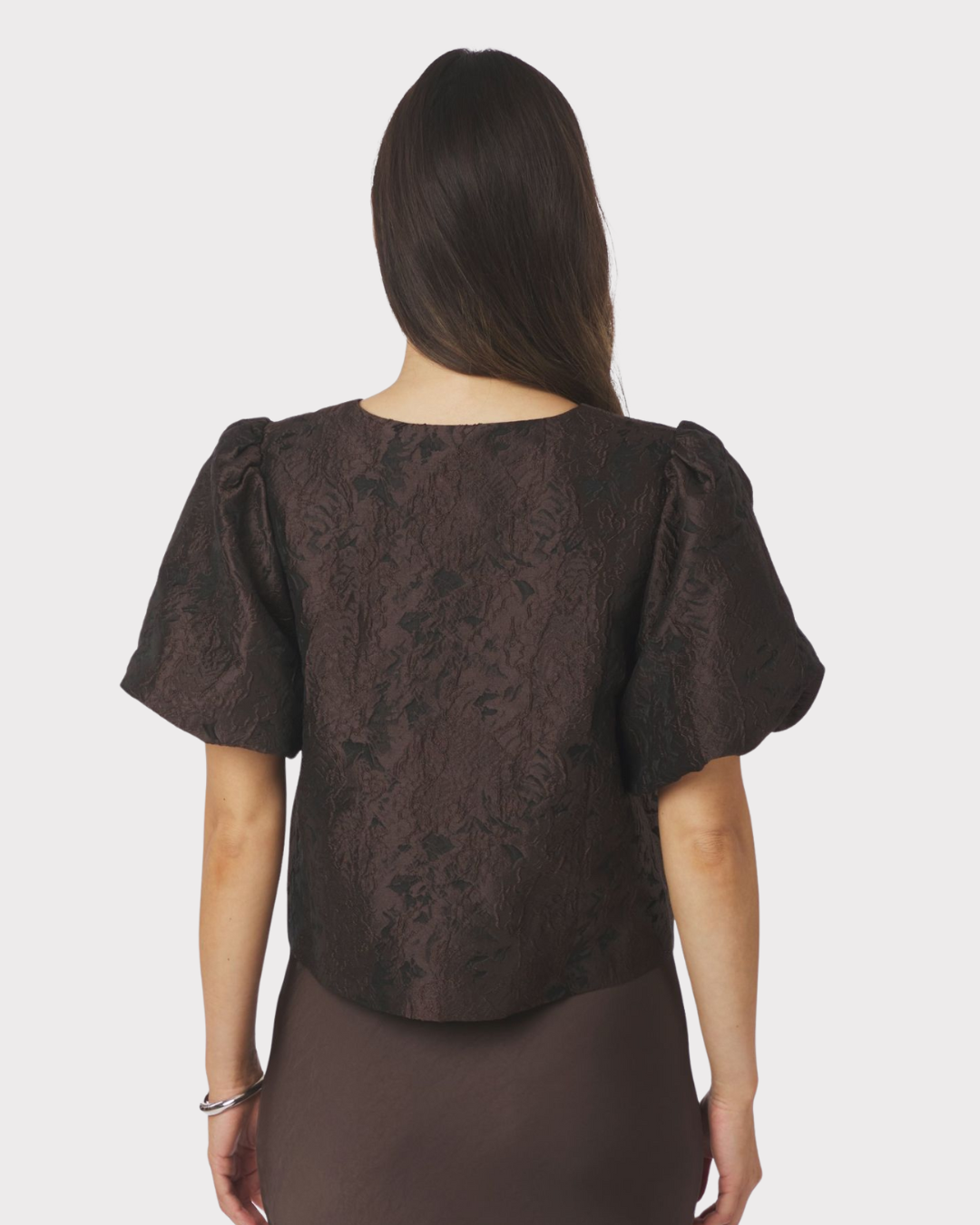Aisa Brocade Blouse-Overdel-Neo Noir-Aandahls