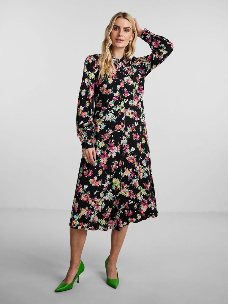 Aloma LS Midi Shirt Dress-Kjole-Y.A.S-Aandahls