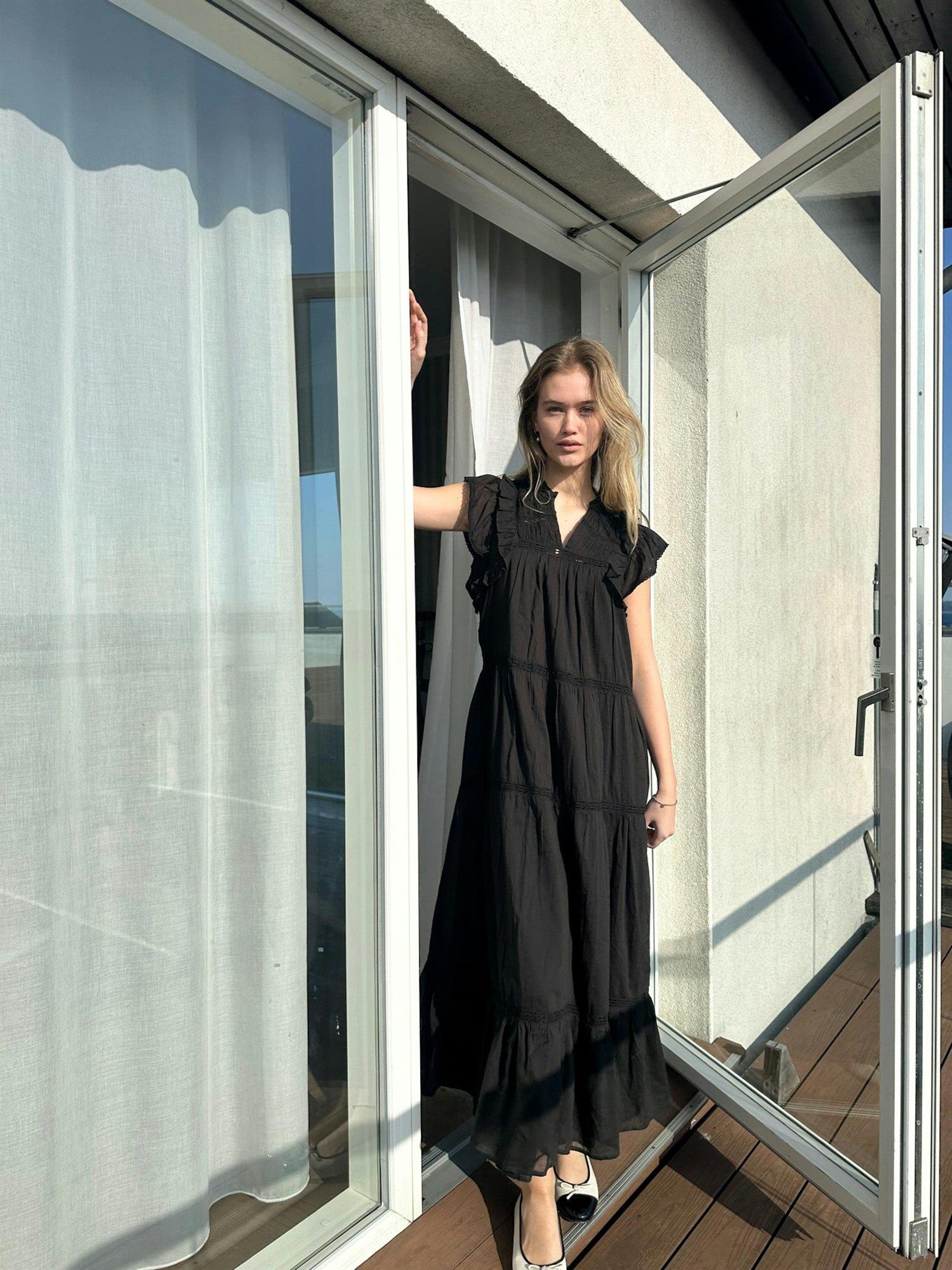 Ankita S Voile Dress-Kjole-Neo Noir-Aandahls