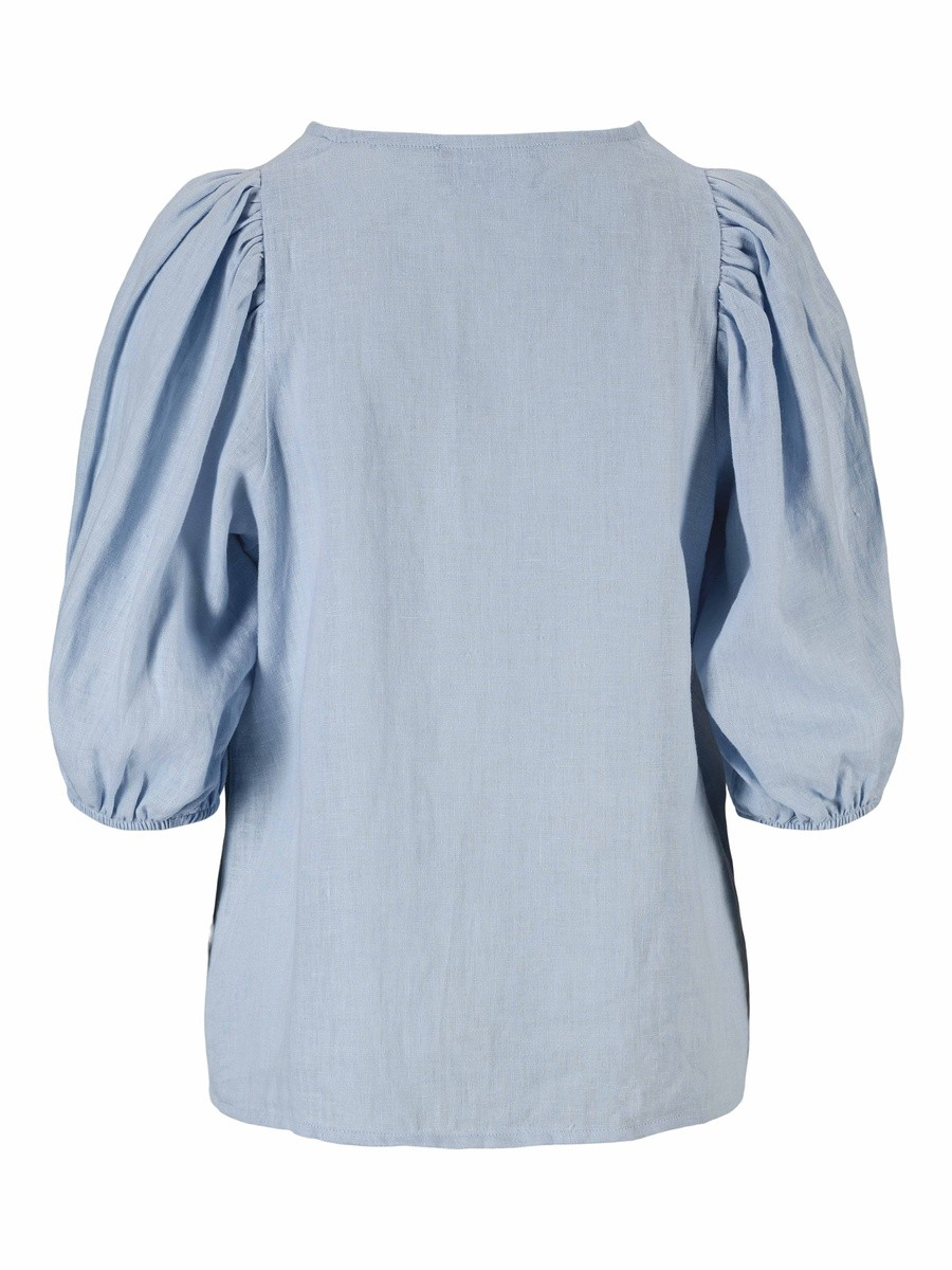 Anna linen top-Topp-Ella&il-Aandahls