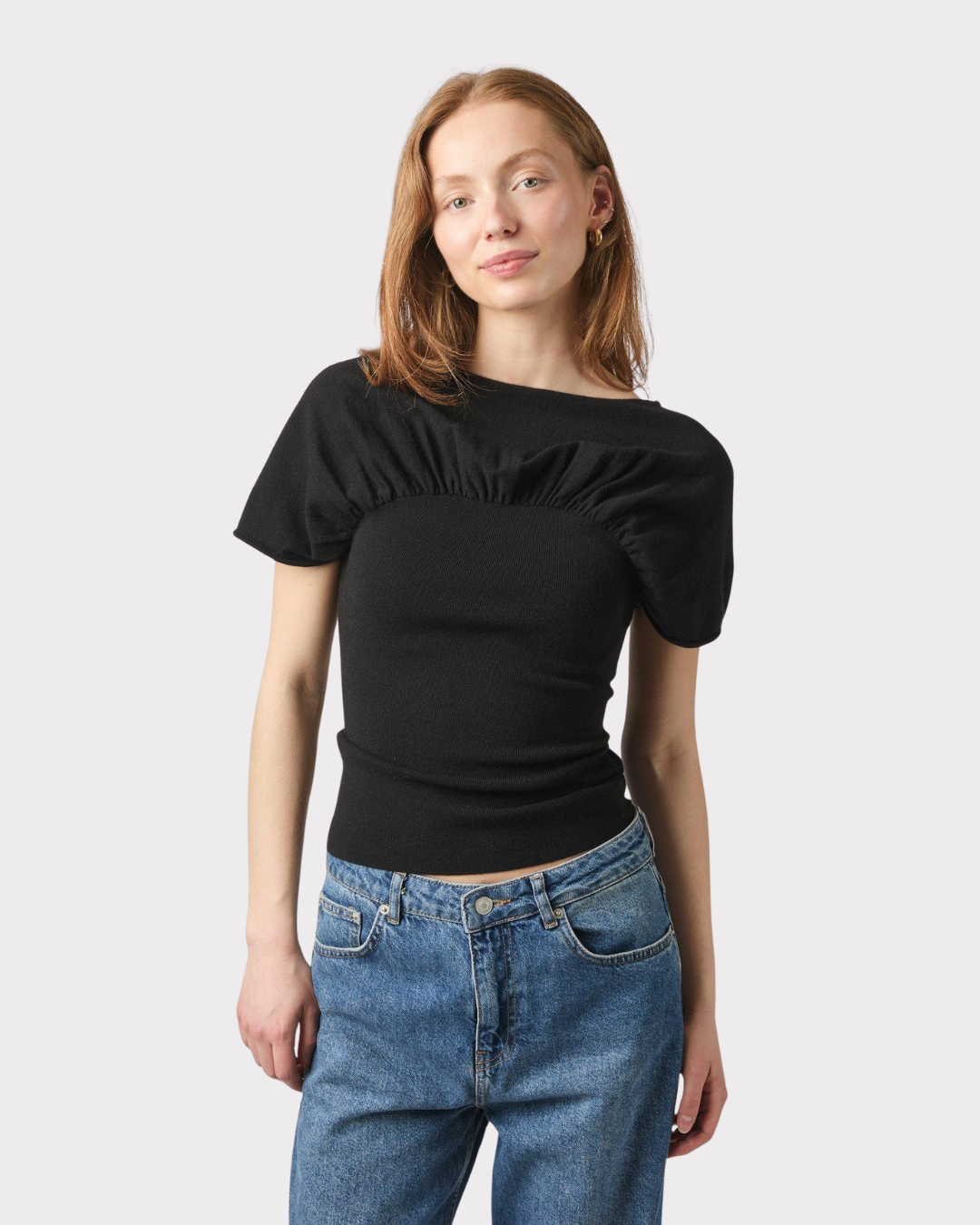 Anthea Knit Top-Overdel-Neo Noir-Aandahls