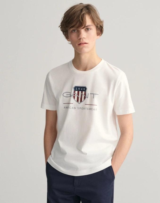 Archive shield ss t-shirt-T-shirt-Gant-Aandahls