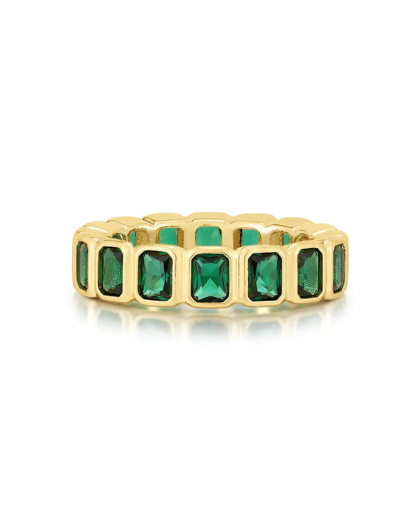 BEZEL EMERALD BALLIER RING-Acces-LUV AJ-Aandahls