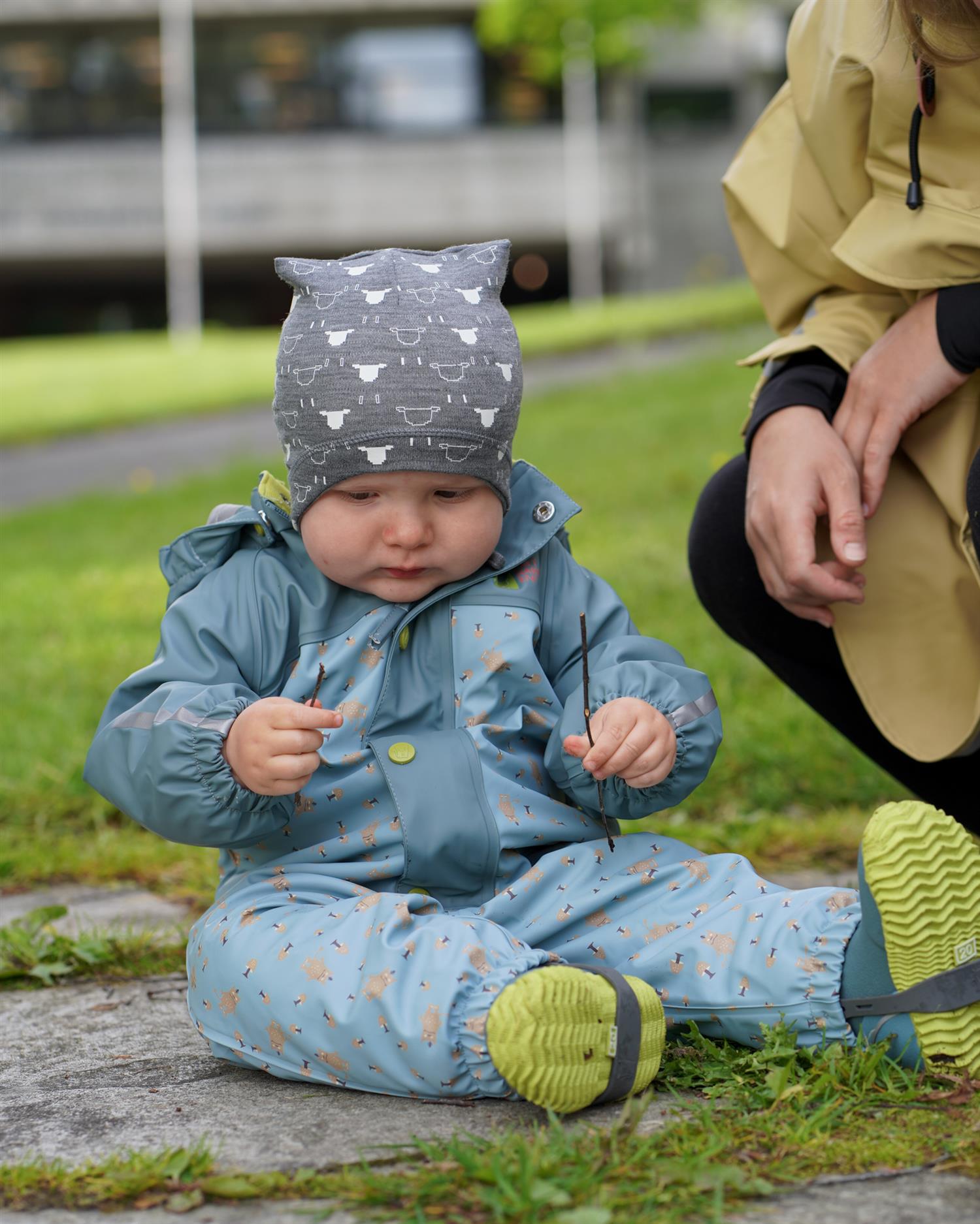 Babyregndress Pytt-Yttertøy-Kattnakken-Aandahls