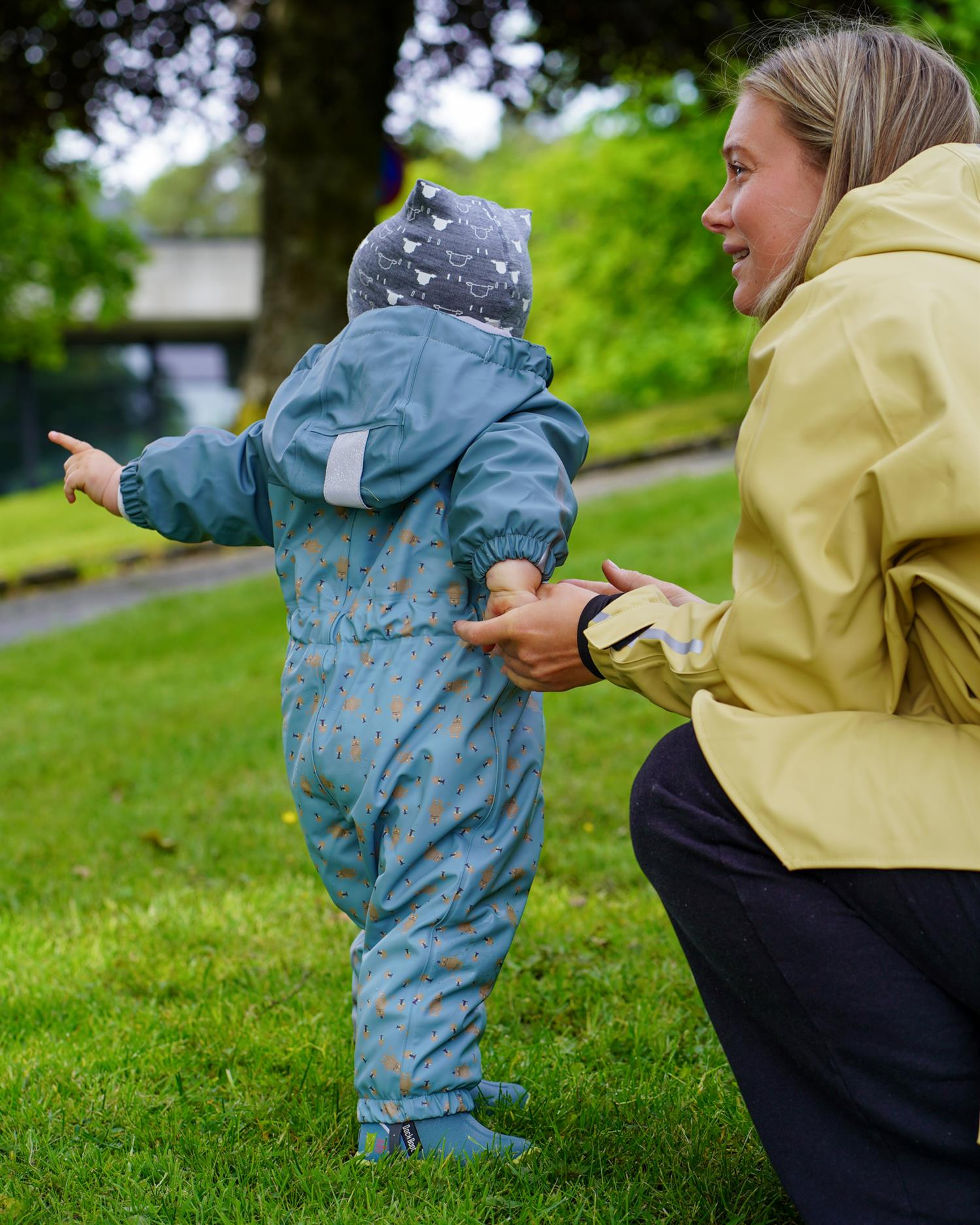 Babyregndress Pytt-Yttertøy-Kattnakken-Aandahls