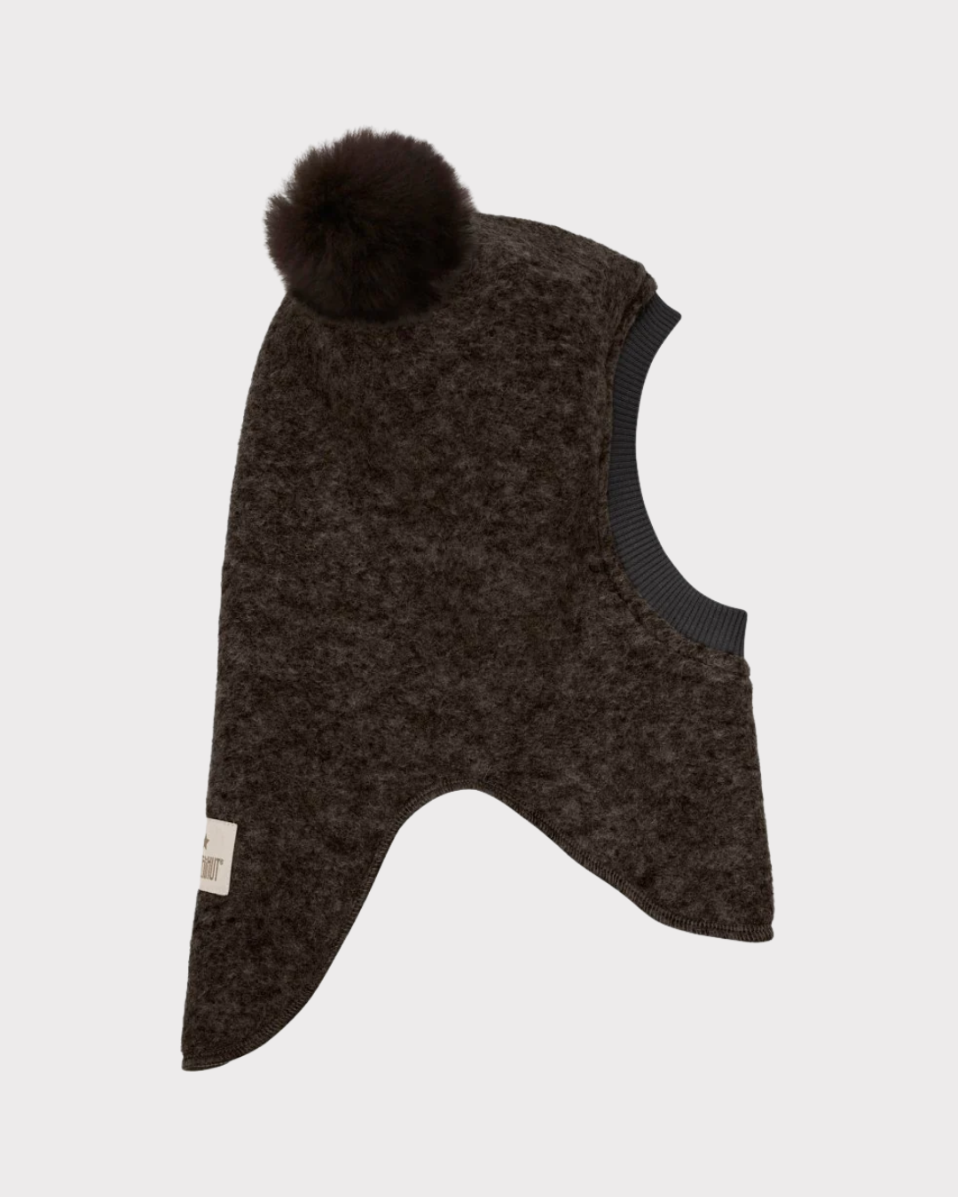 Balaclava Wool Alpaca Pompoms-Hodeplagg-Huttelihut-Aandahls