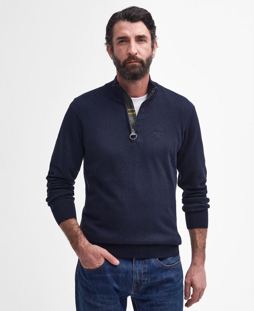 Barbour Cotton Half Zip-Genser-Barbour-Aandahls