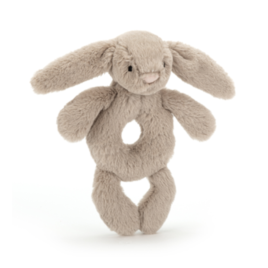 Bashful Beige Bunny RingRattle-Tilbehør-Jellycat-Aandahls