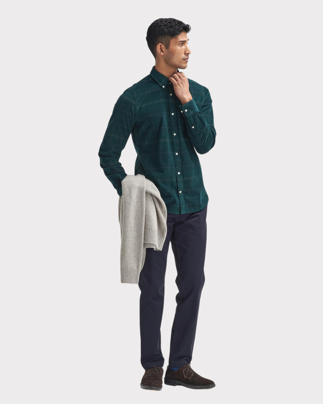 Blair Tailored Tartan Cord-Skjorte-Barbour-Aandahls