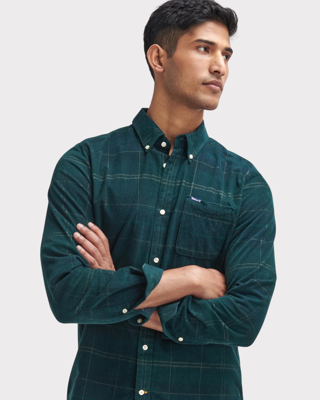 Blair Tailored Tartan Cord-Skjorte-Barbour-Aandahls