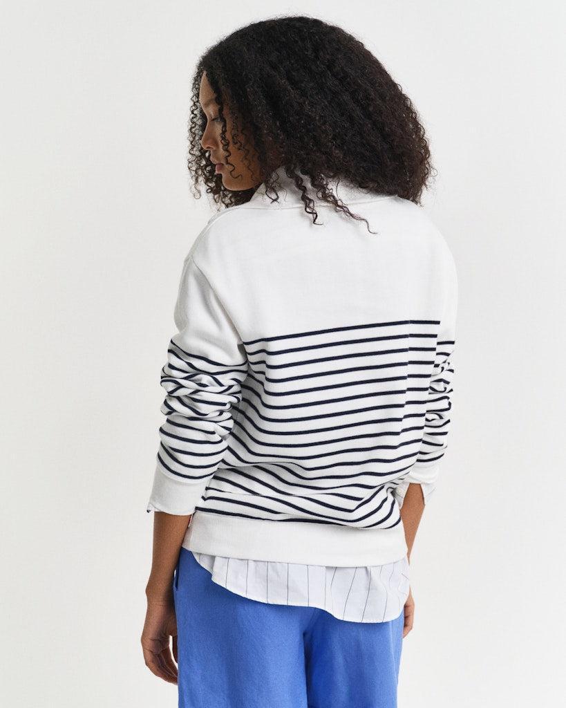 Breton Rib Half Zip Sweat-Genser-Gant-Aandahls