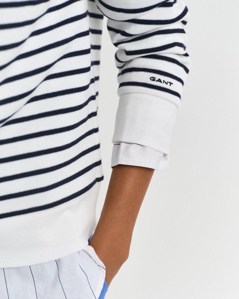 Breton Rib Half Zip Sweat-Genser-Gant-Aandahls