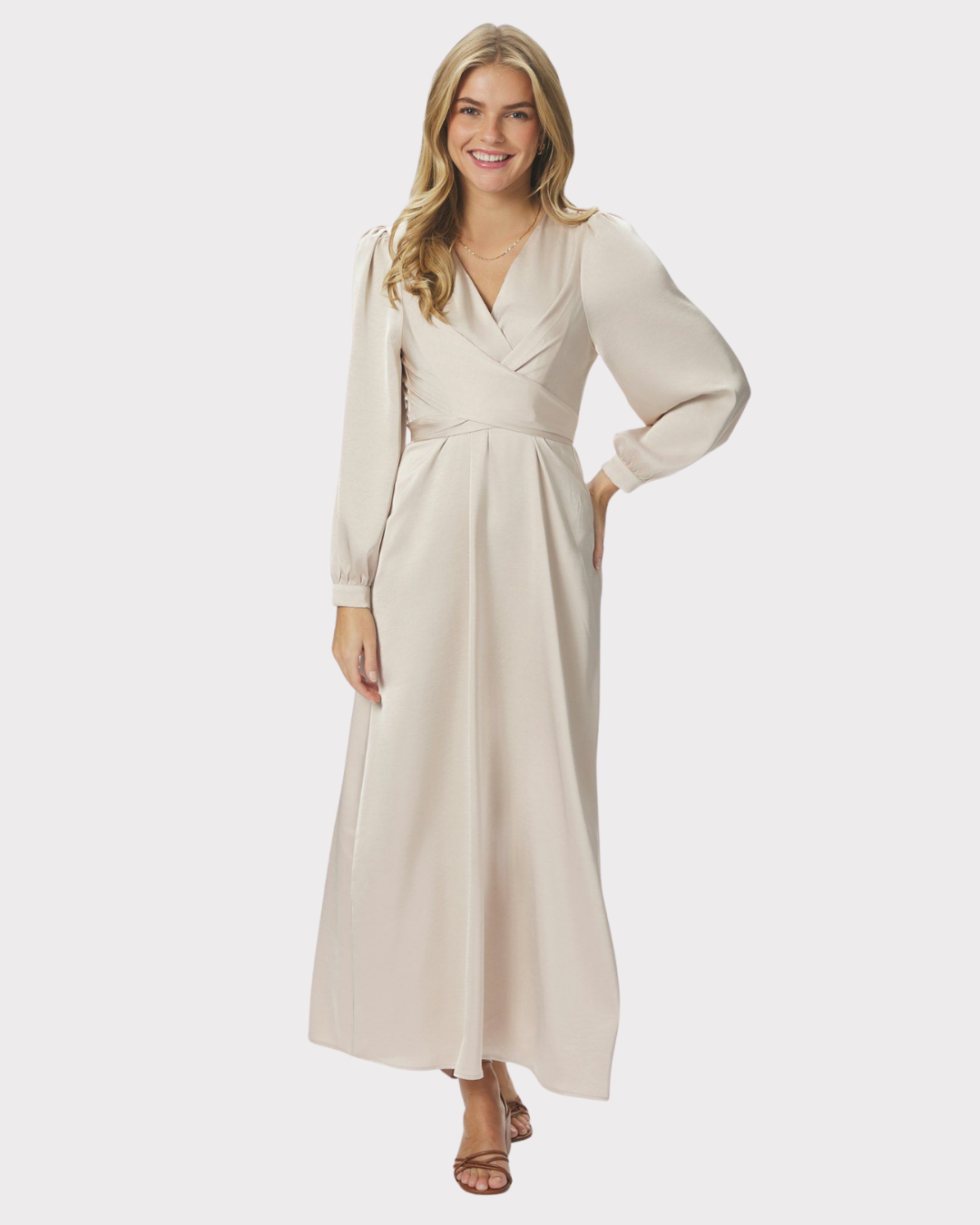 Bretti Heavy Sateen Dress-Kjole-Neo Noir-Aandahls